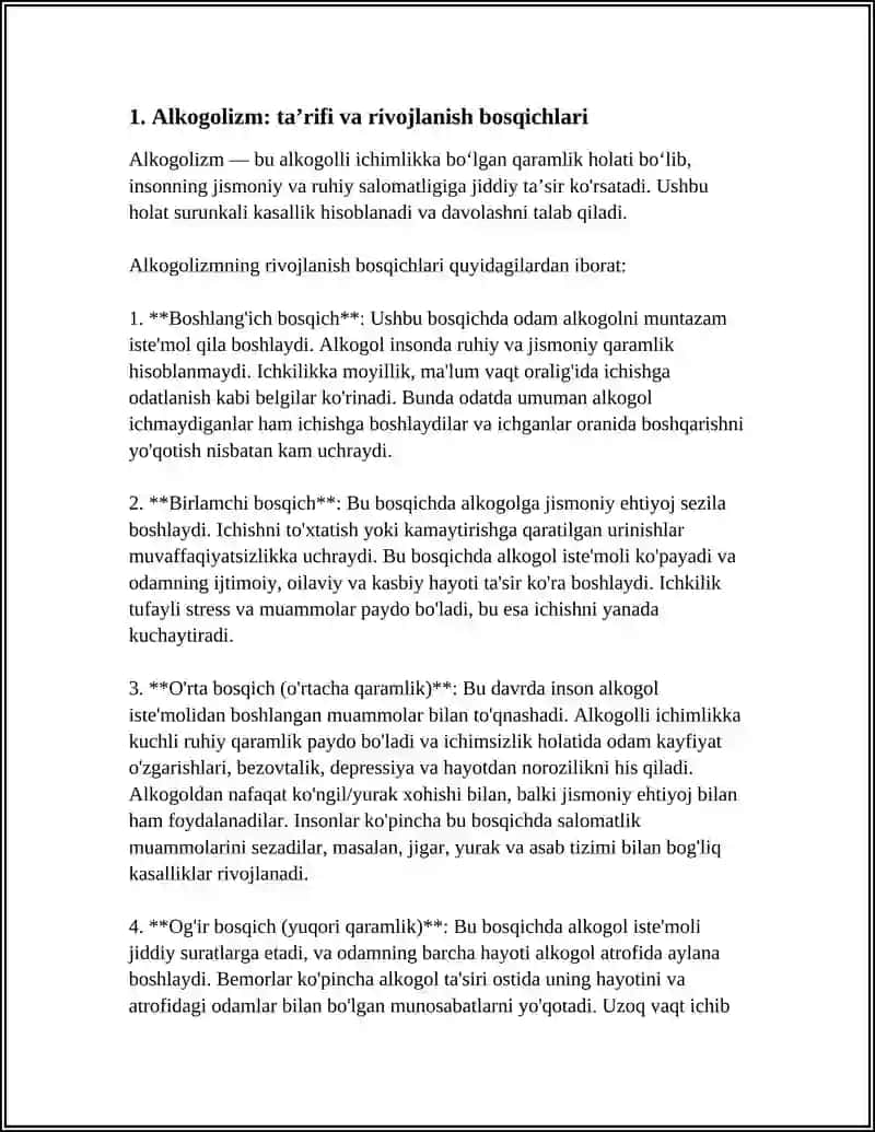 ALKOGOLEZMI VA NARKOMANIYA TOKSIKOMONIYA HAQIDA 4