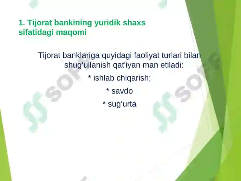 Tijorat banki va uning funksiyalari 5