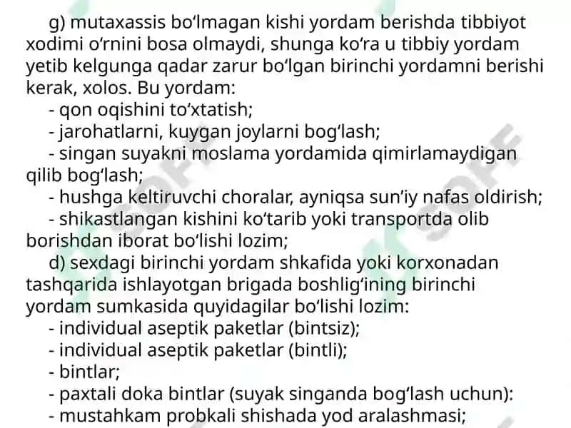 Elektr tokidan shikastlangan va boshqa baxtsiz hodisaga uchrashganlarga birinchi yordam berish qoidalari 5
