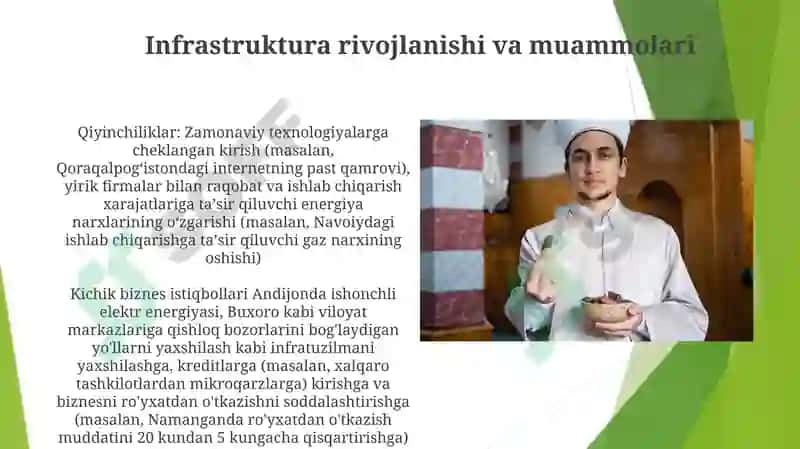 OʻZBEKISTONDA KICHIK BIZNES VA TADBIRKORLIKNI RIVOJLANTIRISH ISTIQBOLLARI 5