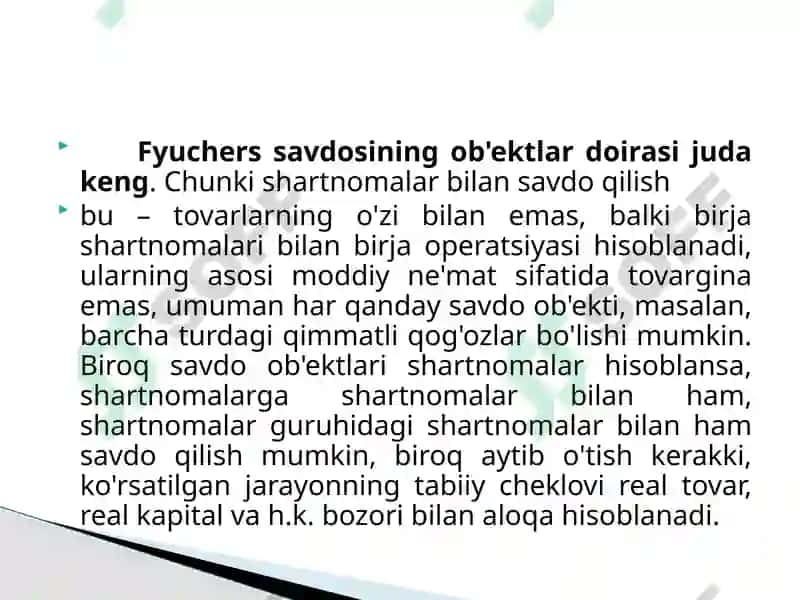 Fyuchers savdosi asoslari 5