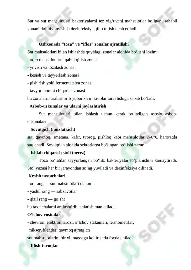 Sut mahsulotlari va ulardan tayyorlanadigan taomlar,ularni tayyorlash va dasturxonga tortish 5