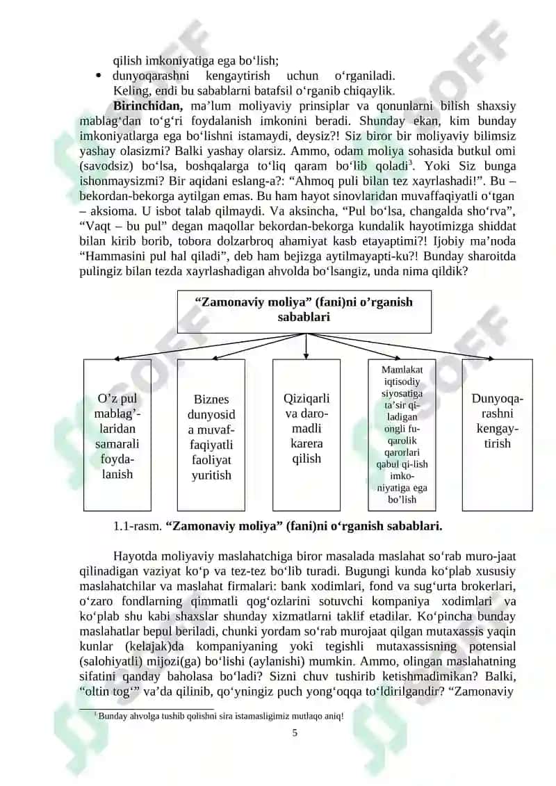 ZAMONAVIY MOLIYANING NAZARIY ASOSLARI 5