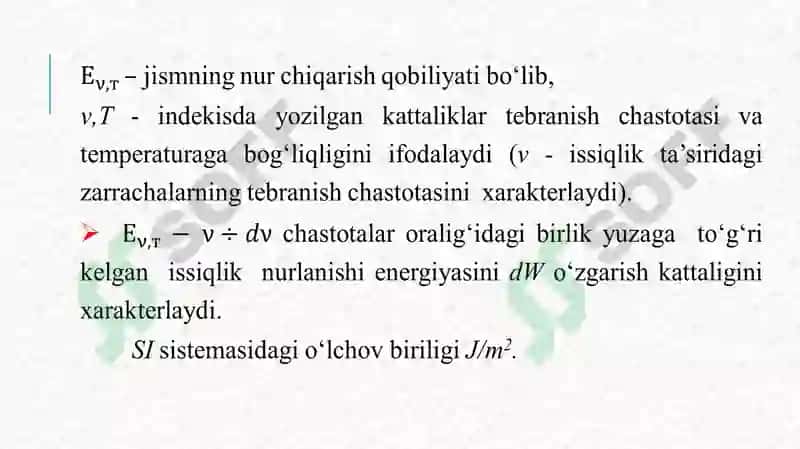 Jismlarning nurchi qarish va nurutish qobiliyatlari 5