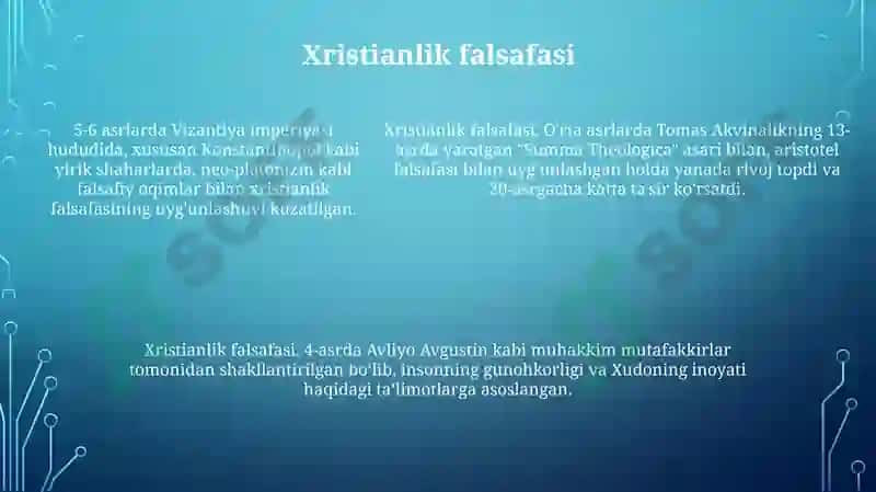 Xristian dini haqida 5