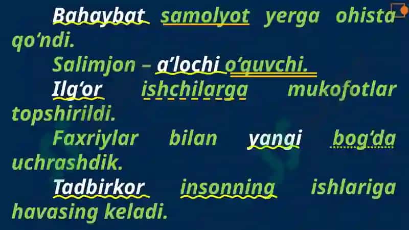 Aniqlovchi 5