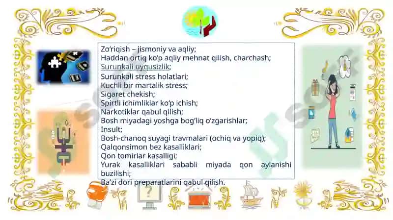 XOTIRANI KUCHAYTIRISH UCHUN MASHQLAR 5