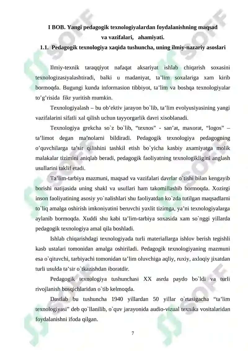 “QISHLOQ XO’JALIK ASOSLARI BO’LIMINI O’QITISHDA YANGI PEDAGOGIK TEXNOLOGIYALARNI QO’LLASH” 5