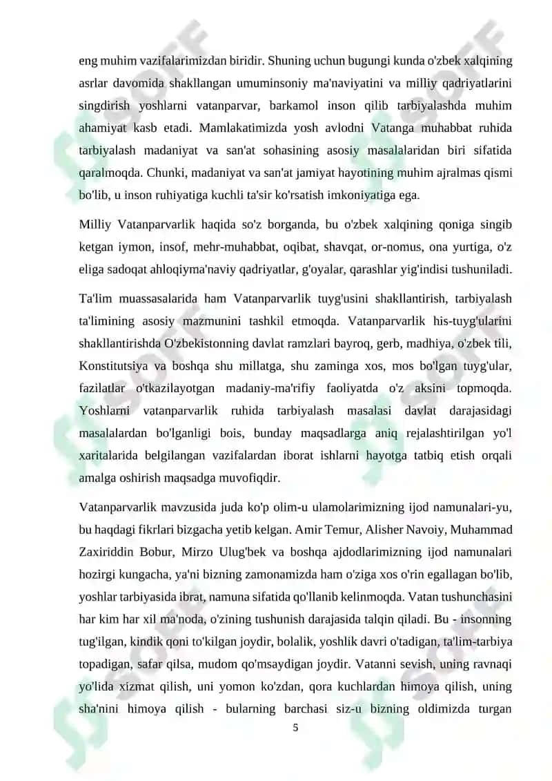 Millat Tarbiyasi Vatanparvarlikni Mustahkmlashning Muhim Sharti va Vositasi 5