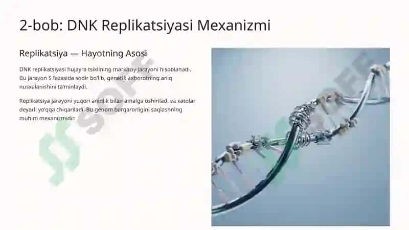 Hujayra Tsikli va Hujayra Replikatsiyasi Boshqaruvi Mexanizmlari 5