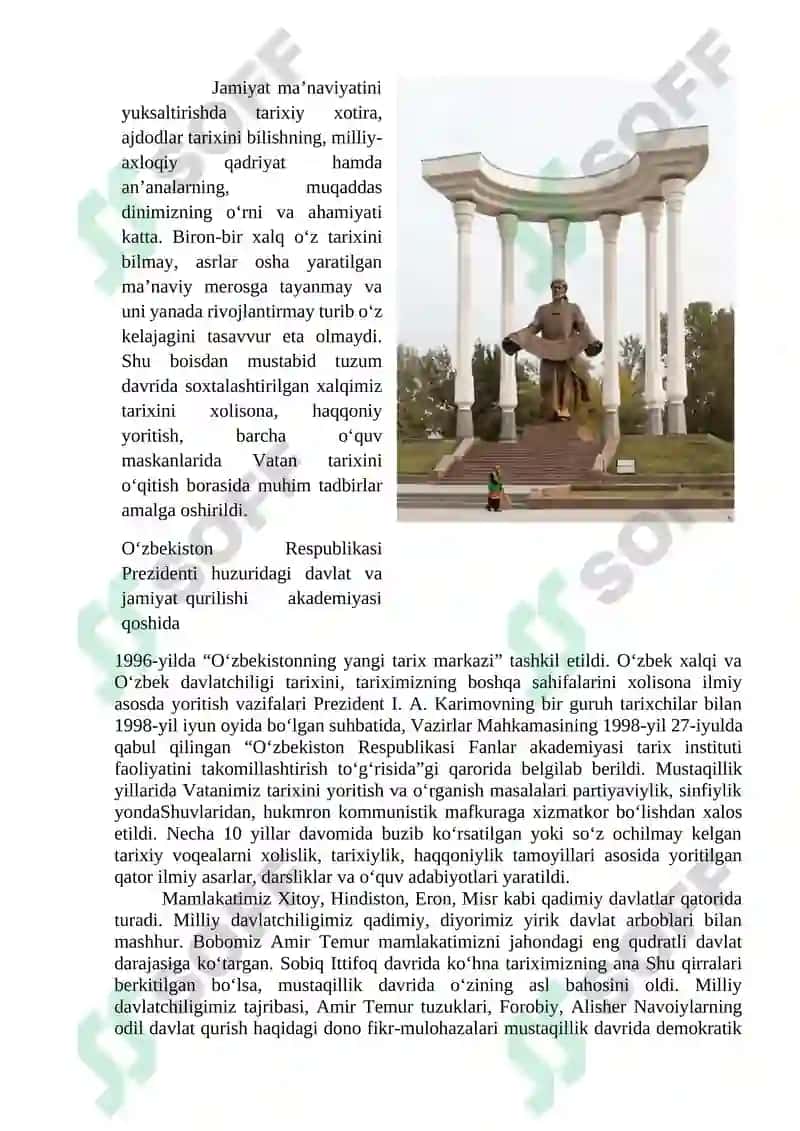 MUSTAQILLIK YILLARIDA O‘ZBEKISTONDAGI MA’NAVIY VA MADANIY TARAQQIYOT 5