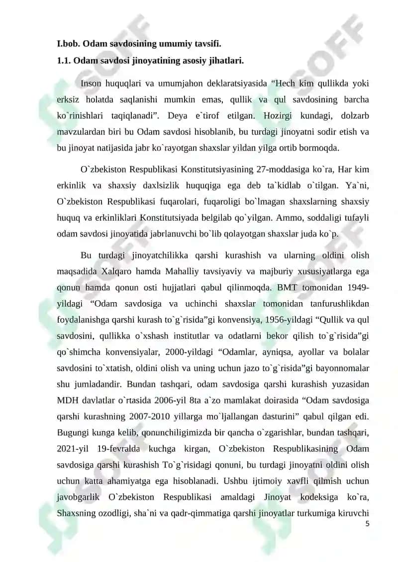 Odam savdosi 5