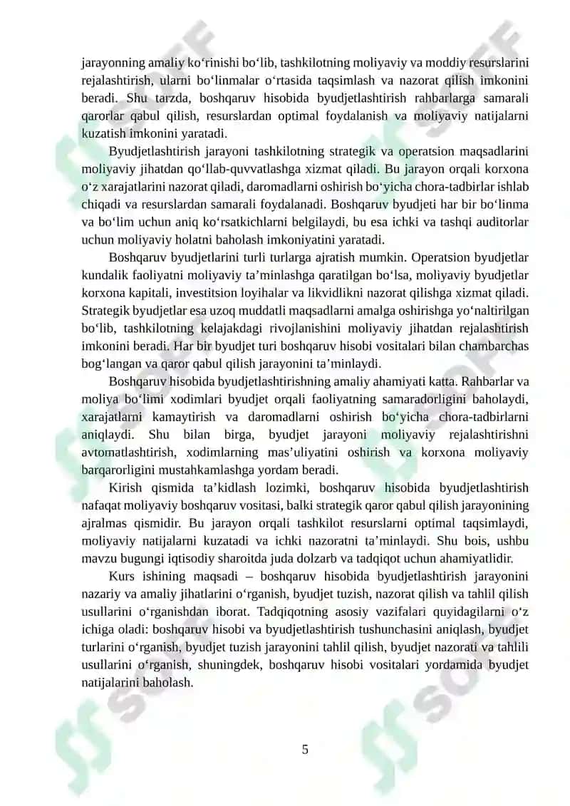 Boshqaruv hisobida byudjetlashtirish 5