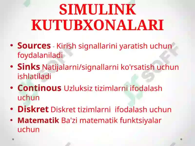 SIMULINK KUTUBXONASI 5