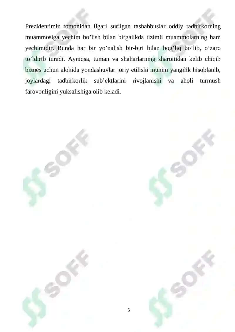Tadbirkorlik faoliyati uning asosiy belgilari va vazifalari 5