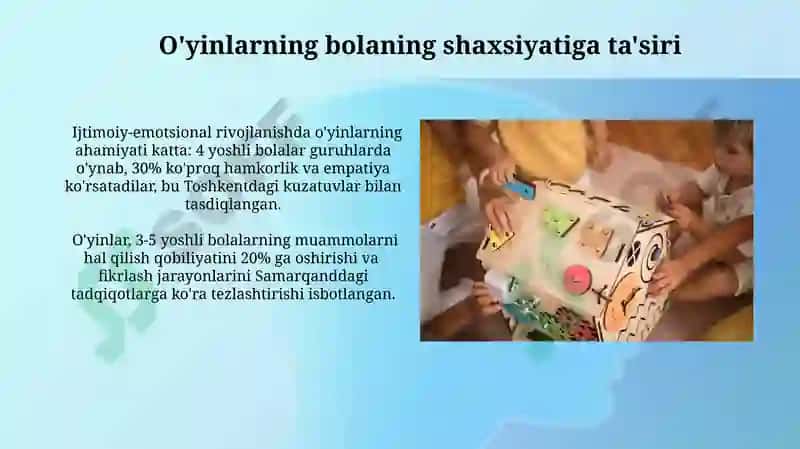 Maktabgacha ta'lim tashkilotida ta'limiy oʻyinlar va ularning ahamiyati 5