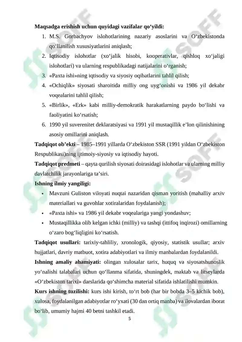 O‘ZBEKISTON QAYTA QURILISH YILLARIDA 5