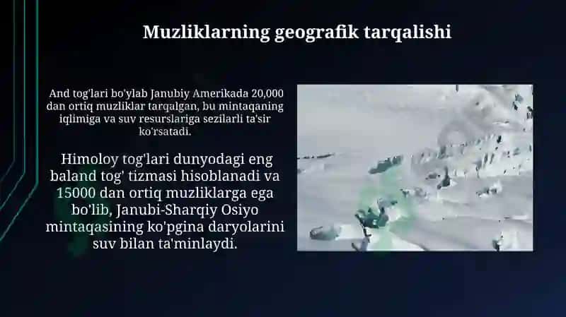 Muzliklarning dinamikasi 5