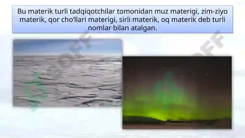Antarktida tabiatining xususiyatlari 5
