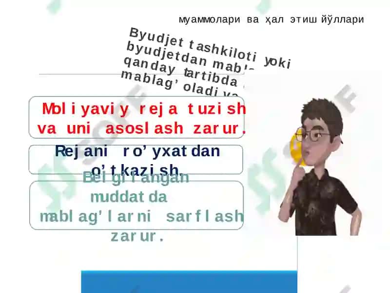 Xarajatlar smetasi va shtatlar jadvalilari 5