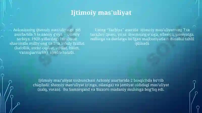 Avloniy "Ta'lim va Tarbiyaning Ahamiyati" 5