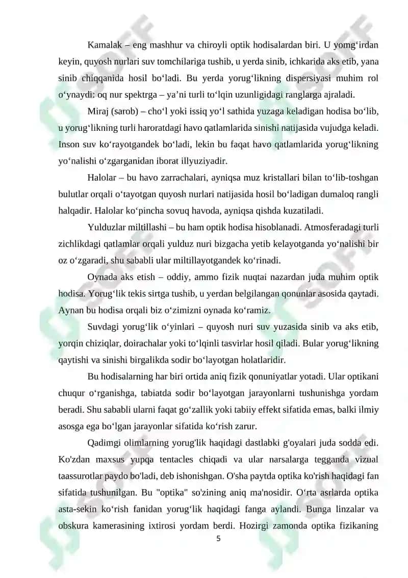 Tabiatdagi Optik Hodisalar 5