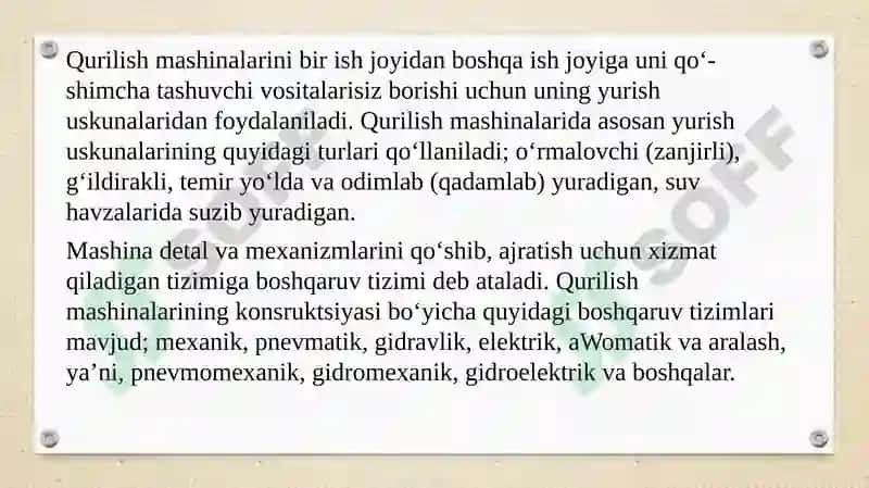 Pullarning manolit qoplamalarini qurish va pardozlash mashinalari 5