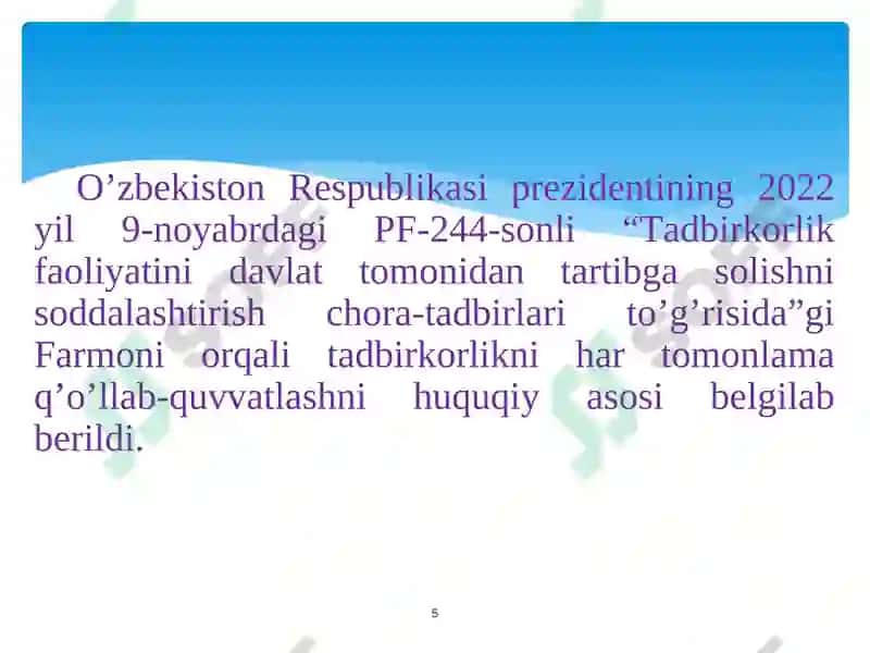 INNOVATSION IQTISODIYOT 5