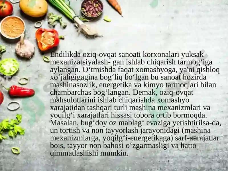 O‘zbekistonoziq-ovqatsanoati 5