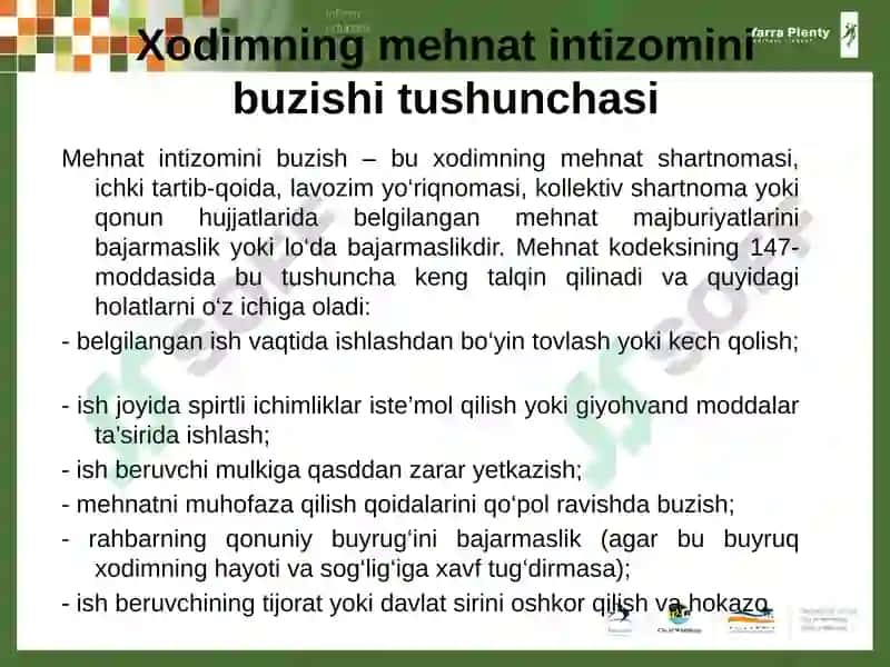 Xodimning intizomiy javobgarligi 5
