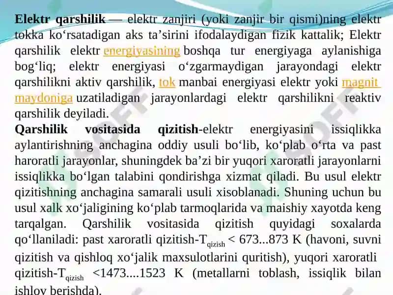 Qarshilik usullari 5
