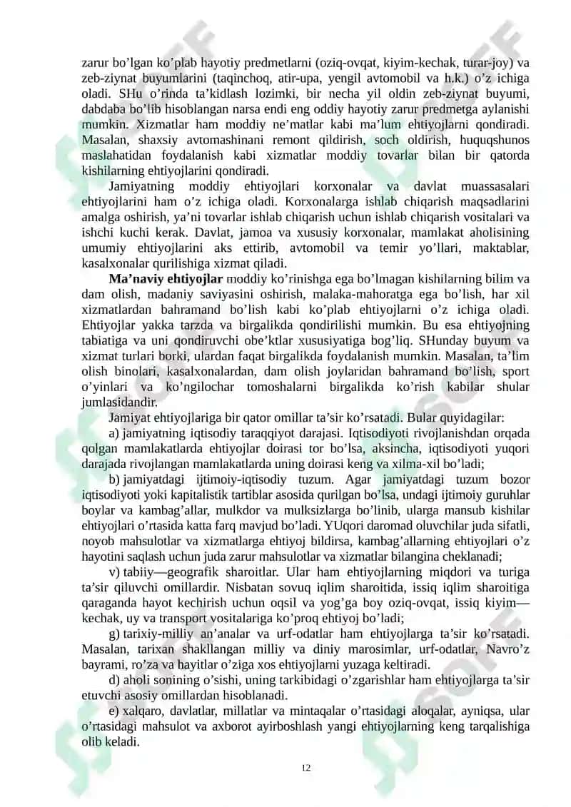 IQTISODIYOT NAZARIYASI FANINING PREDMETI VA BILISH USLUBI 5