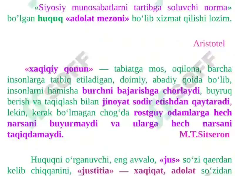 HUQUQ HAQIDAGI TA’LIMOT 5
