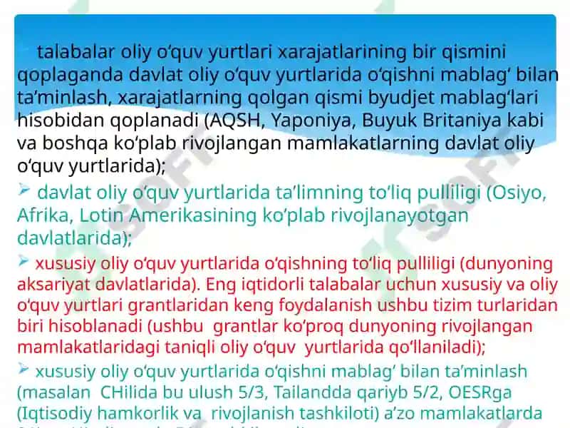 Ta’lim Tizimini Maliyalash 5
