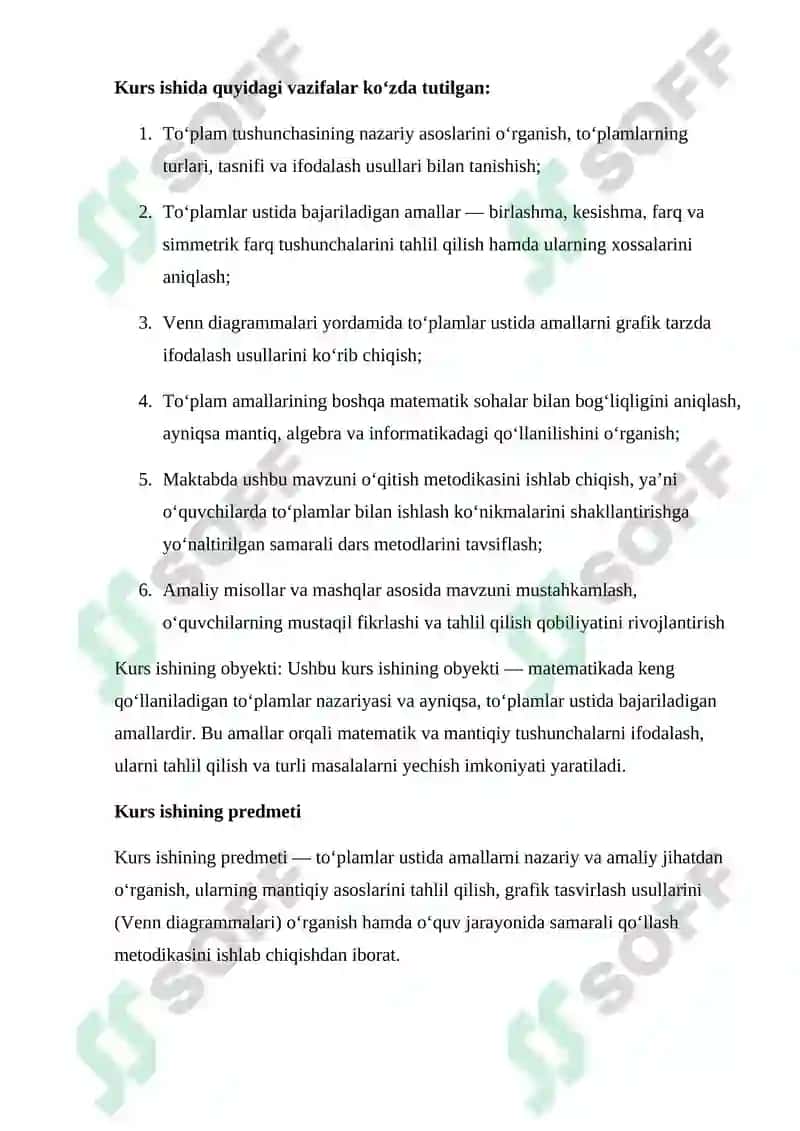"To'plamlar ustida amallar" 5
