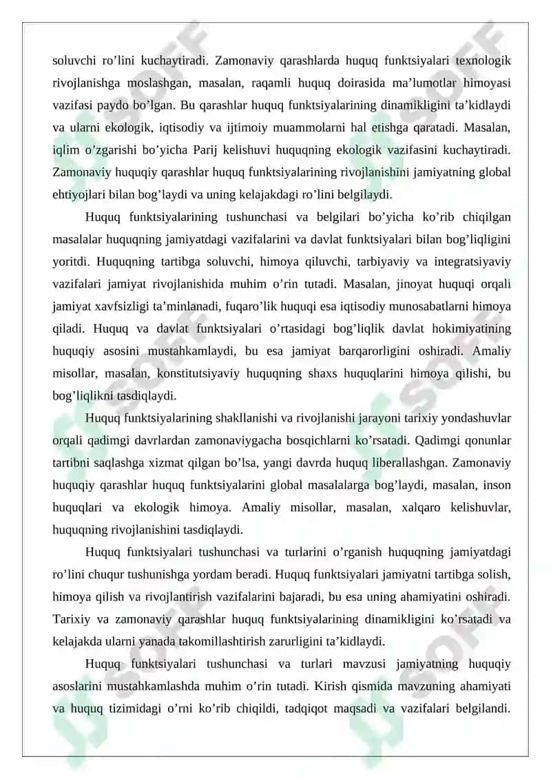 Huquq funktsiyalari tushunchasi va turlari 5