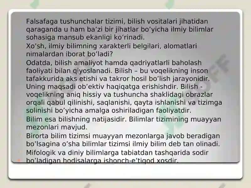 Falsafaning mohiyati va tarixi 5