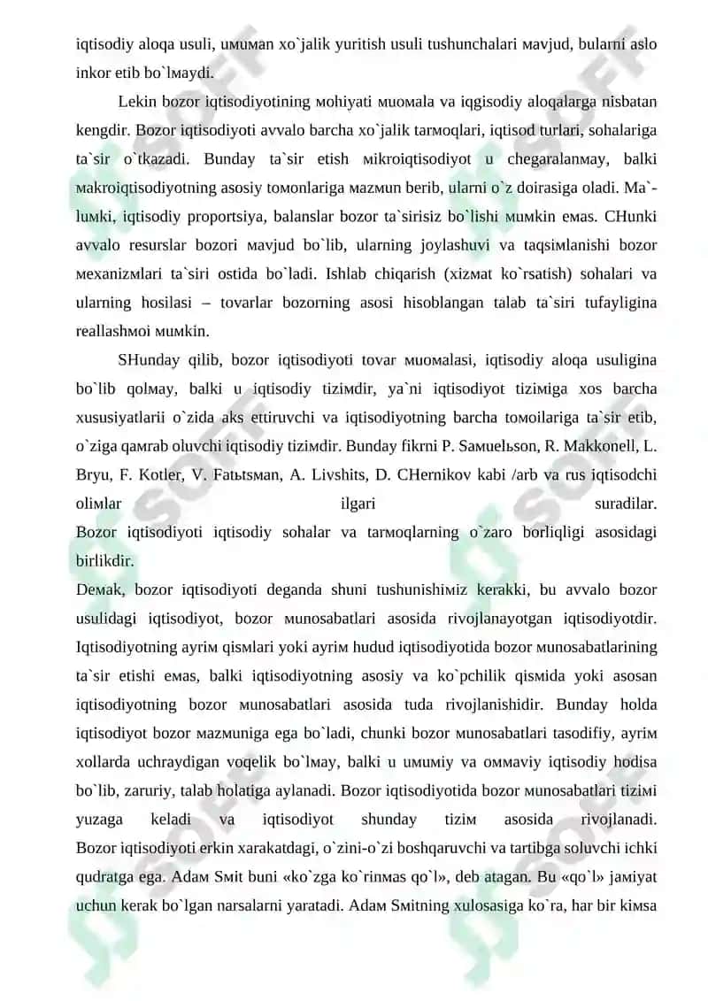 Bozor tushunchasi va uning vazifalari 5