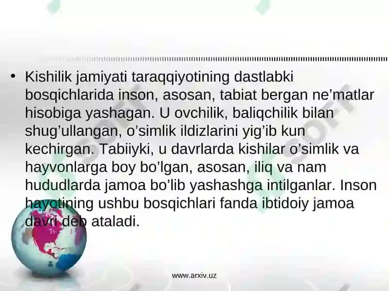 Mamlakatlar resurslarini taqsimlanish: vaqt davomiyligi va qazib olish vaqti 5
