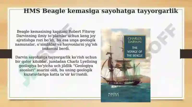 Charles Darwin xayoti va Beagle kemasidagi sayoxati 5