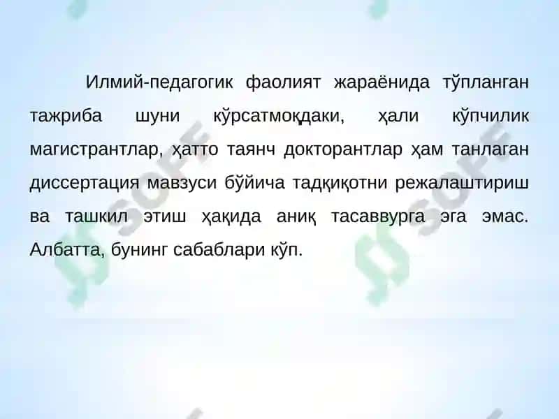 Tadqiqotning metodologik go'yasi 5