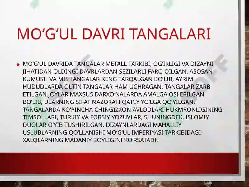 Moʻgʻul davri tangalari 5