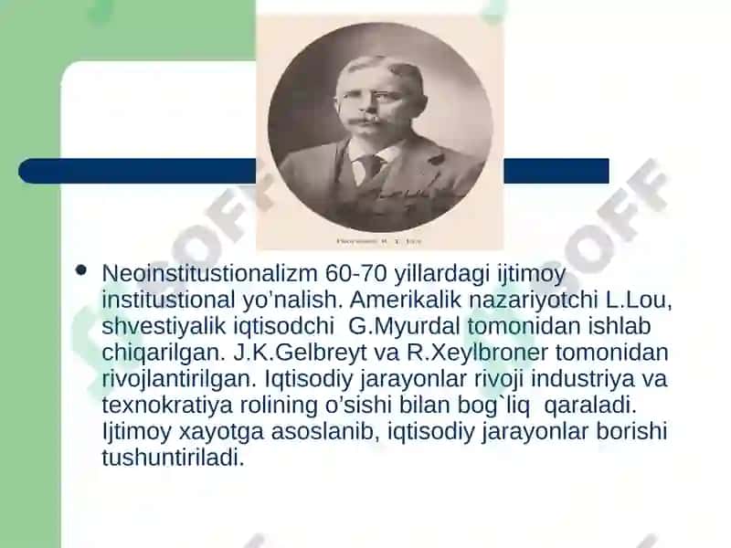 Hozirgi zamon ga’rb iqtisodiyoti va uning asosiy yo’nalishlari 5