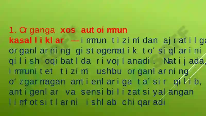 Autoimmun va allergik kasalliklar 5