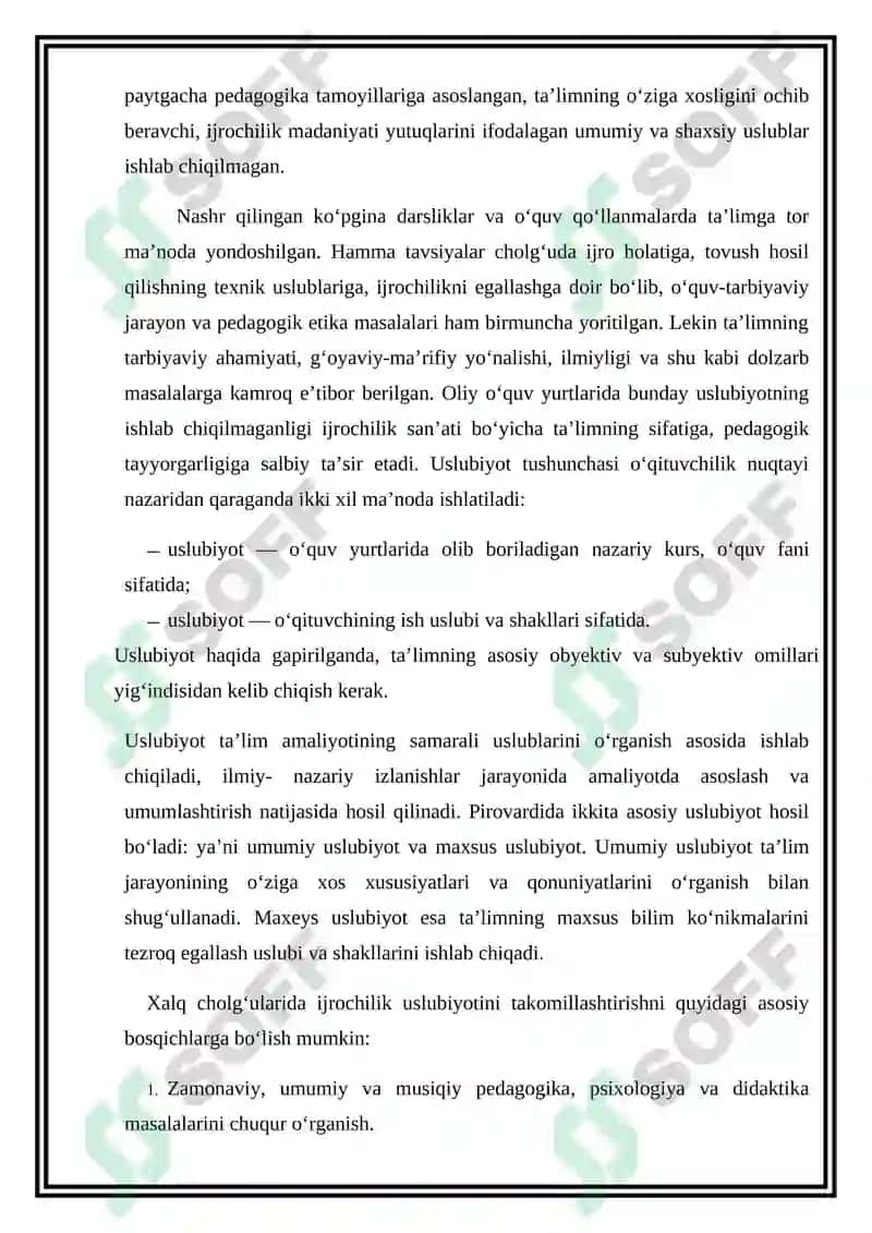 O’zbek xalq cholg’ularida  ijro imkoniyatlari, tovush xosil qilish vositalari 5