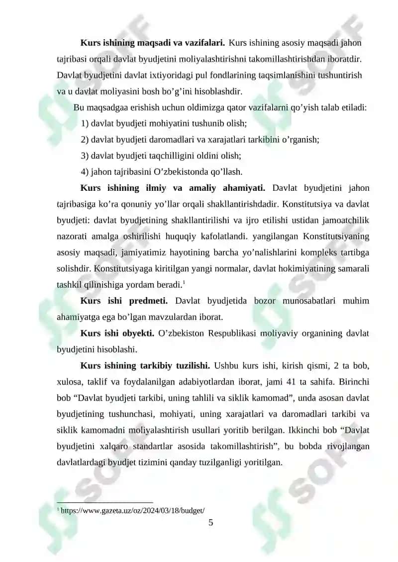 BYUDJET TAQCHILLIGI (DEFITSITI) VA ORTIQCHALIGI (PROFITSITI) TARKIBI VA SIKLIK KAMOMAD 5