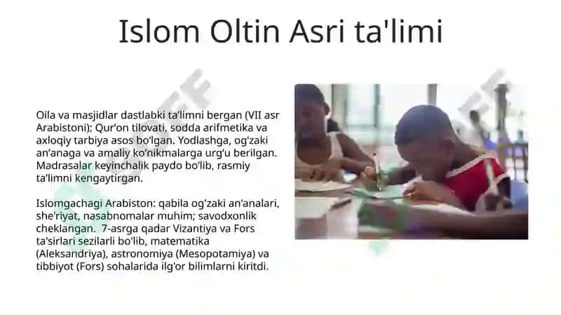 VII asrgacha taʼlim tarbiya va pedagogik fikrlar 5