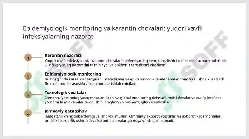 O'ta havfli karantin infeksiyalarning epidemiologiyasi va profilaktikasi ( QGKI, vabo,O'lat, kuydirgi) 5