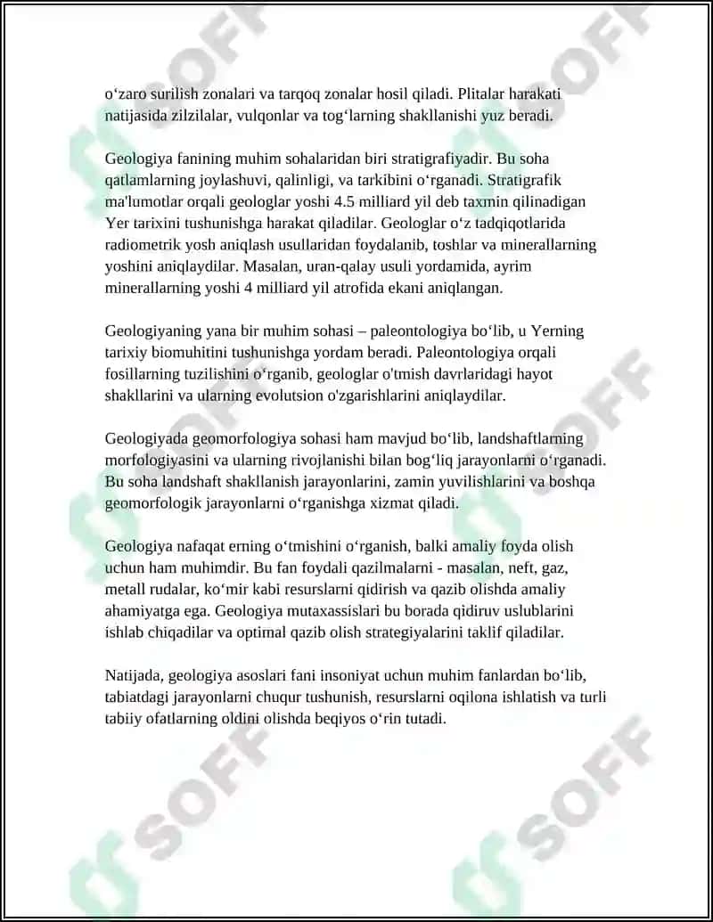QARSHI MUHANDISLIK IQTISODIYOT INSTITUTI GEOLOGIYA VA KONCHILIK ISHI FAKULTETI 5
