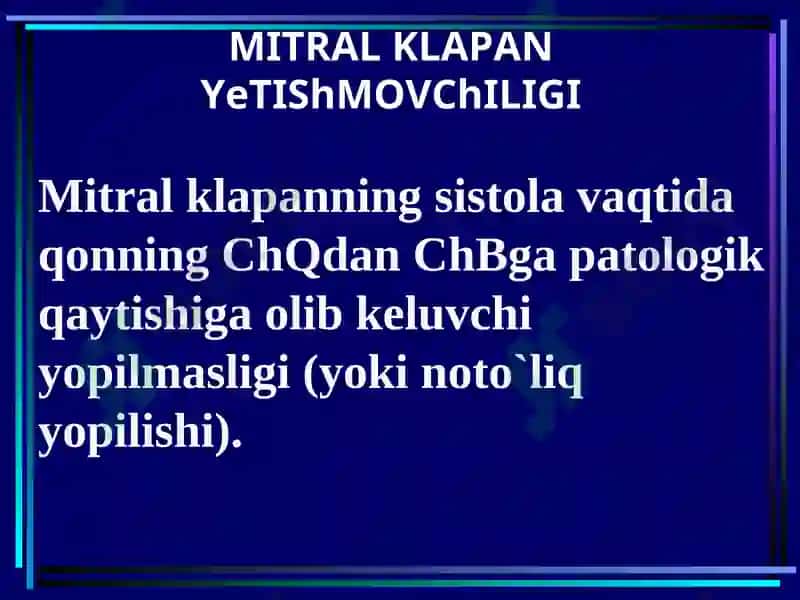 YURAK MITRALNUQSONLARI 5